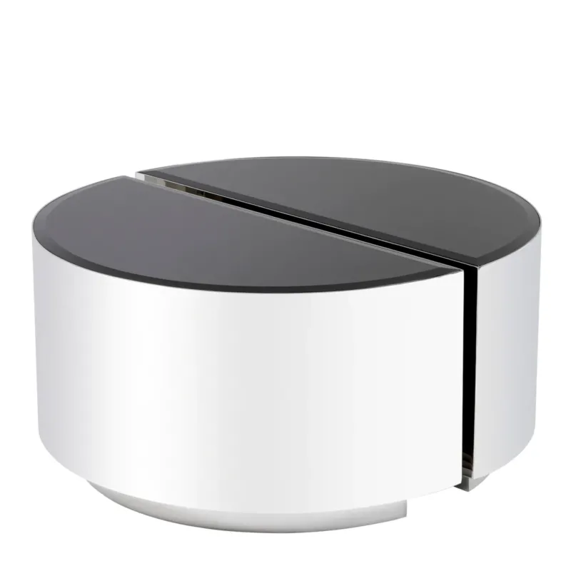 Semi-Circular Glass Side Tables (2) Astra | Eichholtz Miami