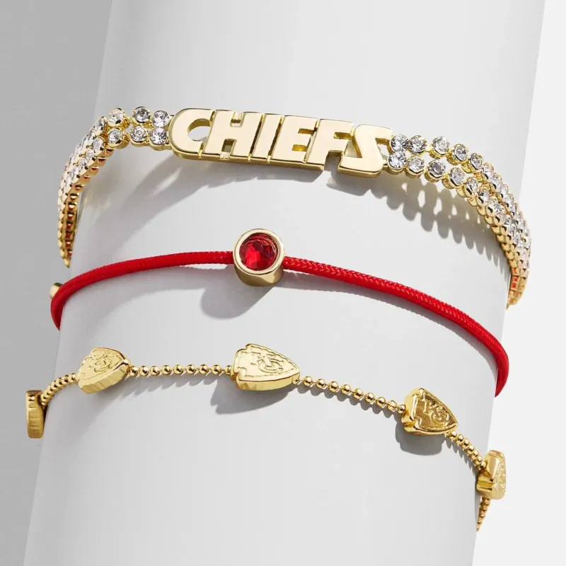 NFL Bracelet Set - Kansas City Chiefs