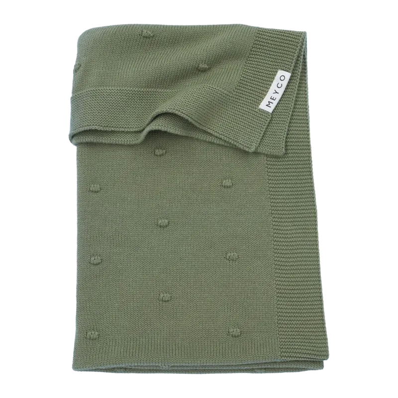 Meyco Decke Mini Knots Forest Green Studio
