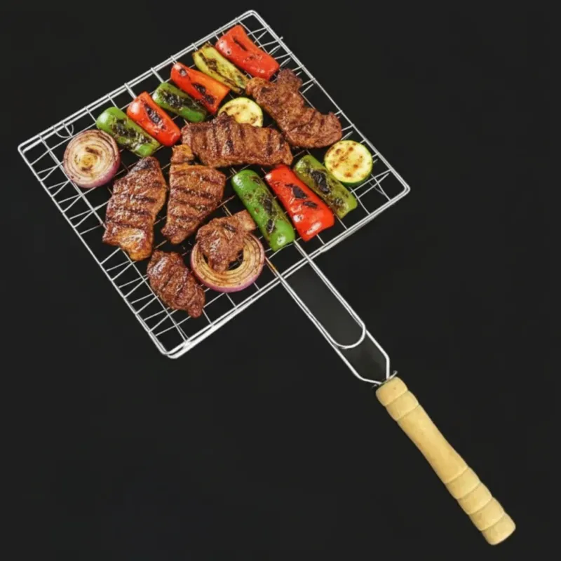 FLIPBASKET – Cast Iron Grilling Basket for Secure Flipping & Even Cooking