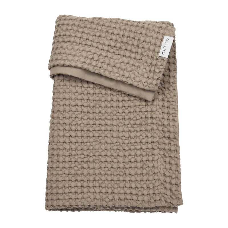 Meyco Decke Waffle Cotton Taupe Studio