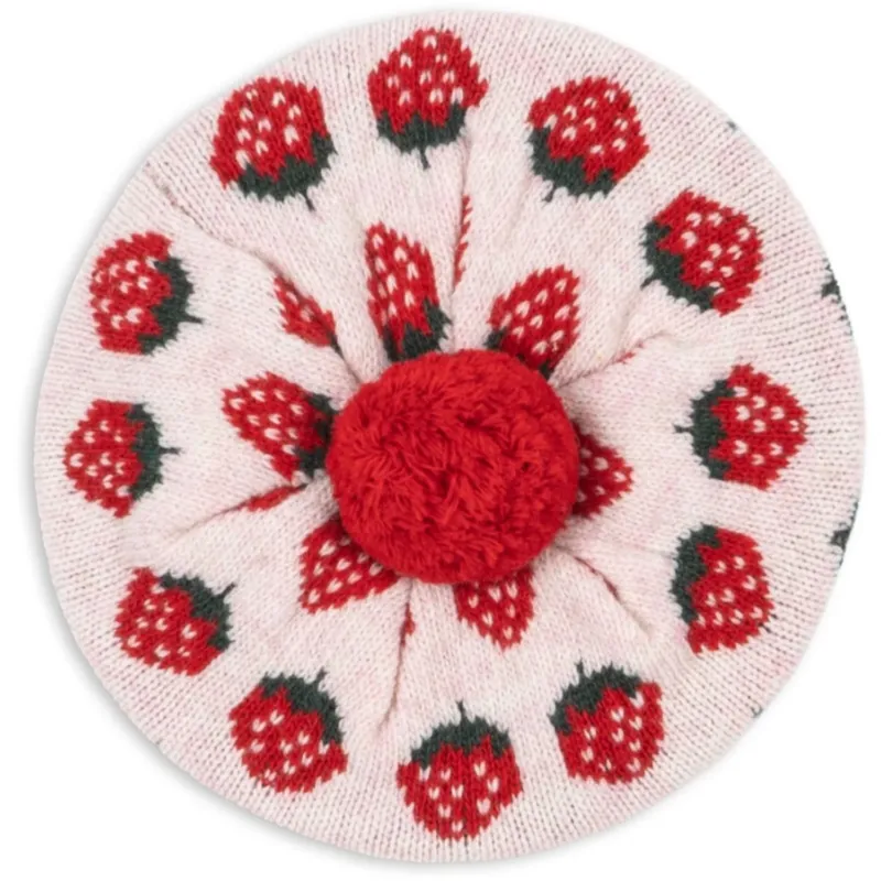 Konges Sløjd Strawberry Belou Stickad Beret