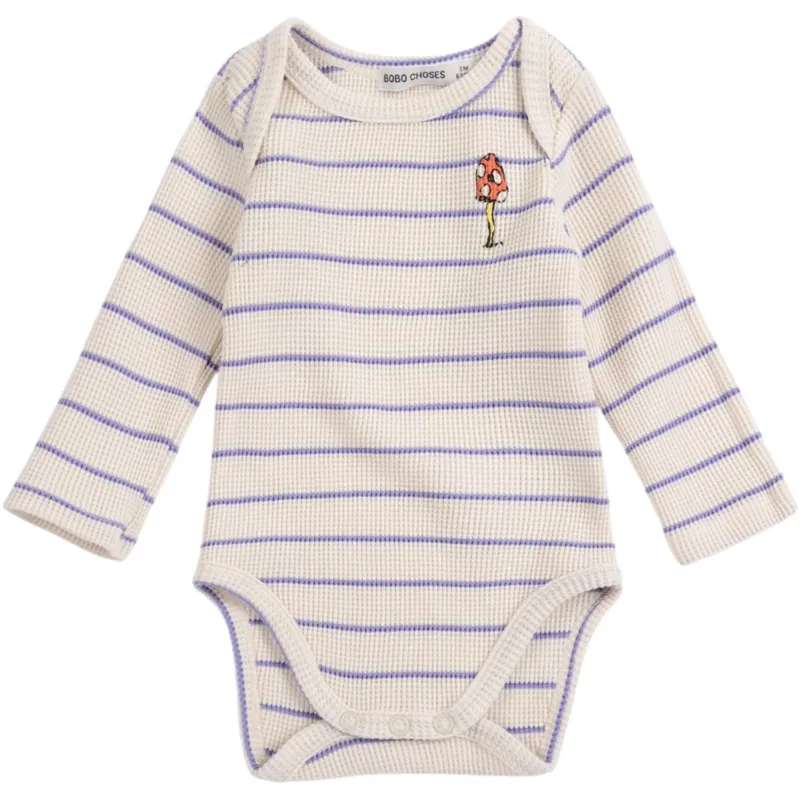 Bobo Choses Offwhite Mush Monster Stripes Body