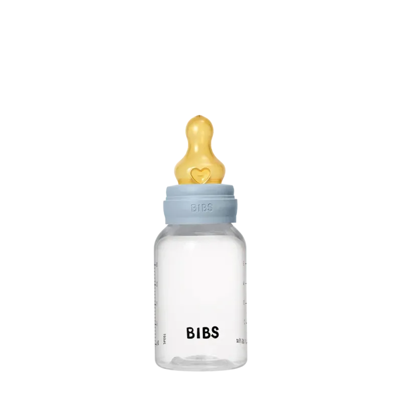 Baby BPA-Free PP Bottle Set 150ml Latex - Baby Blue - BIBS