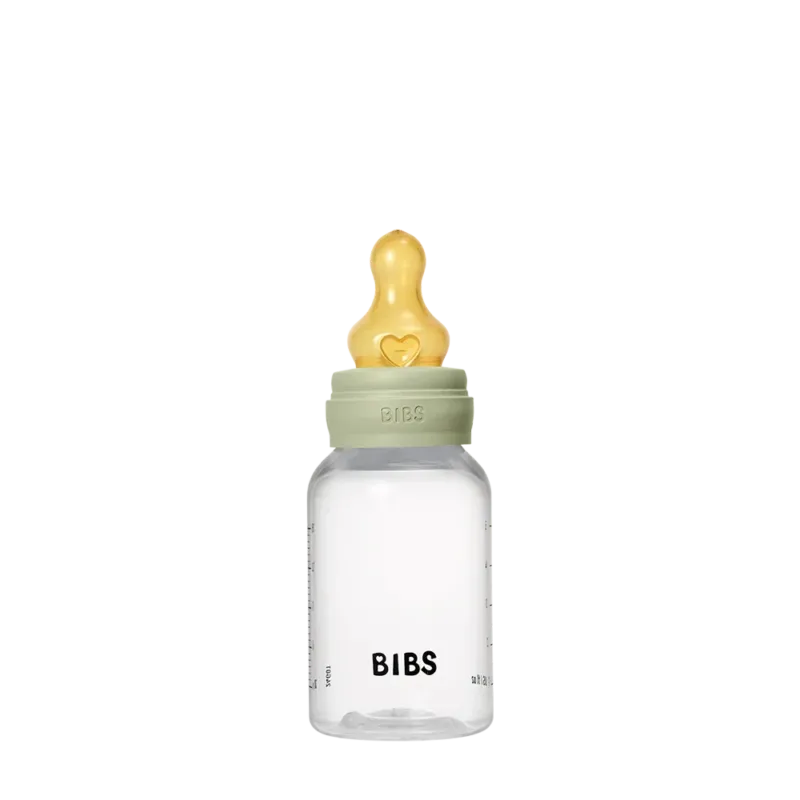 Baby BPA-Free PP Bottle Set 150ml Latex - Sage - BIBS