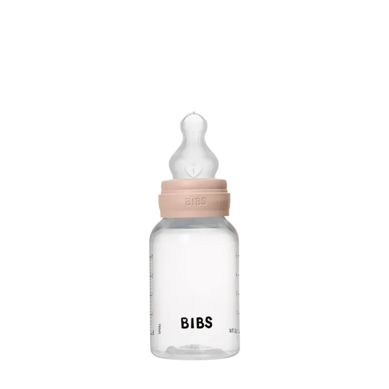 Baby BPA-Free PP Bottle Set 150ml Silicone - Blush - BIBS