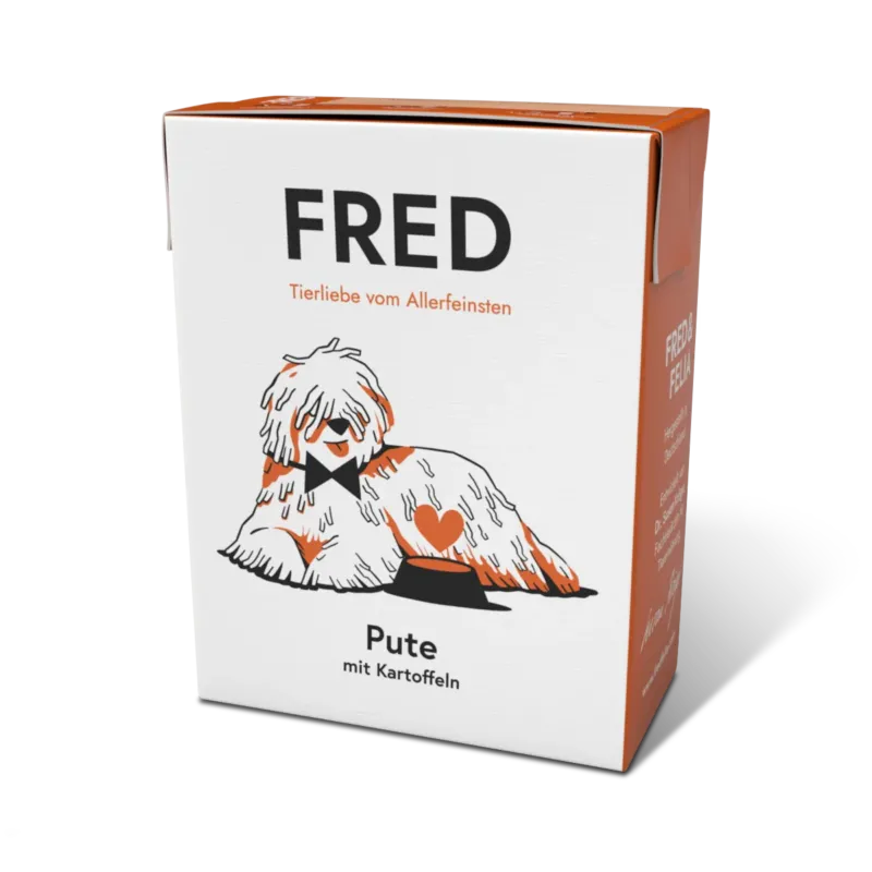 FRED Pute mit Kartoffeln – Nassfutter für Hunde, monoprotein & getreidefrei