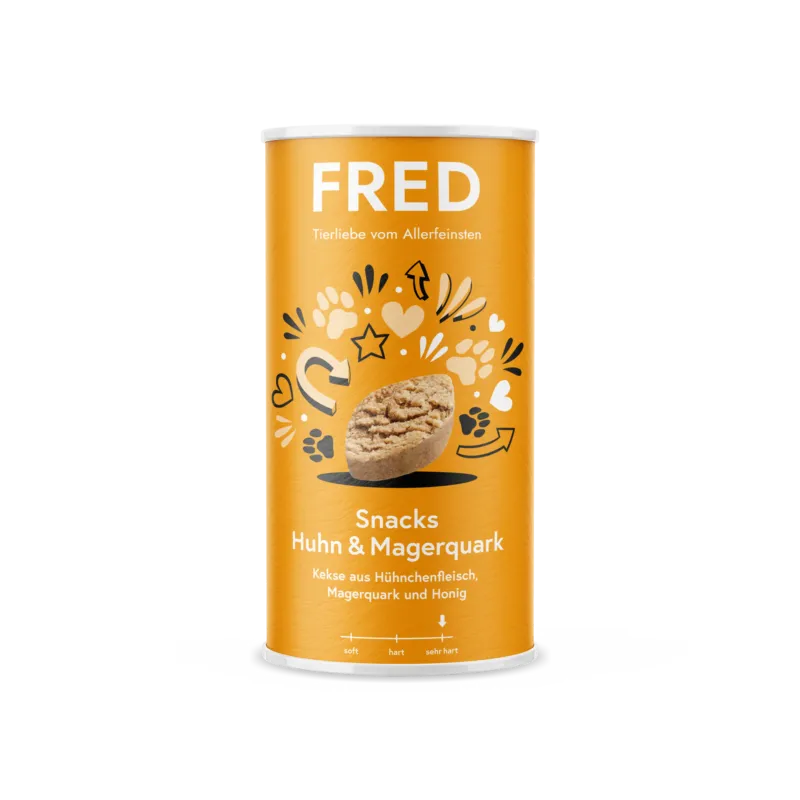FRED Snacks – Glutenfreie Hundesnacks, schonend gebacken, 250 g