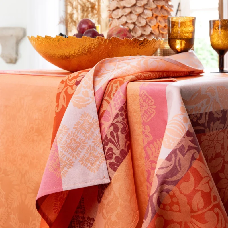 Mantel individual antimanchas de algodón Mumbai Le Jacquard Français