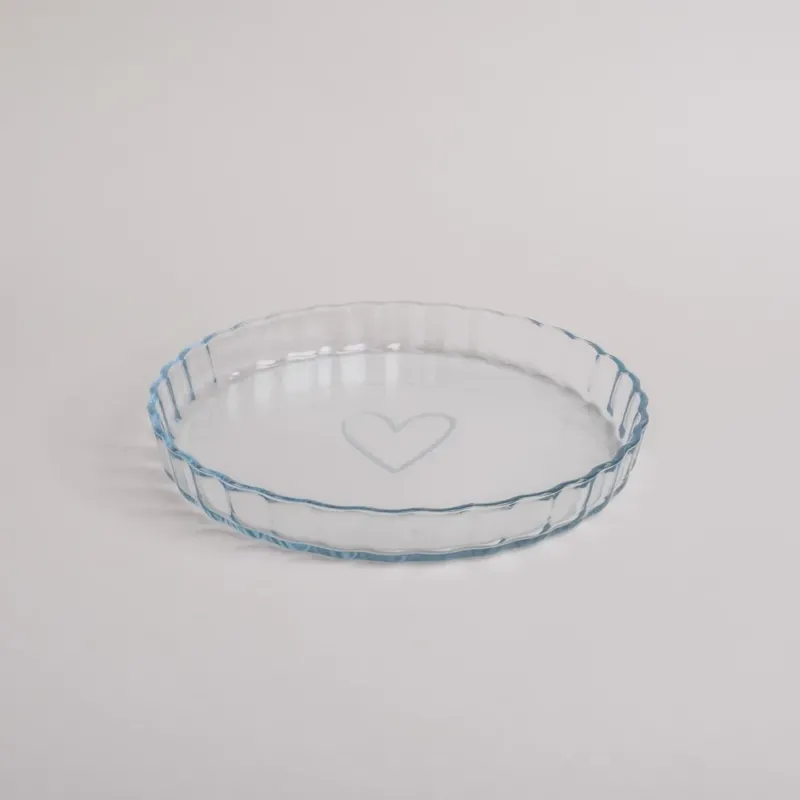 Eulenschnitt - Tarteform groß Herz Glas