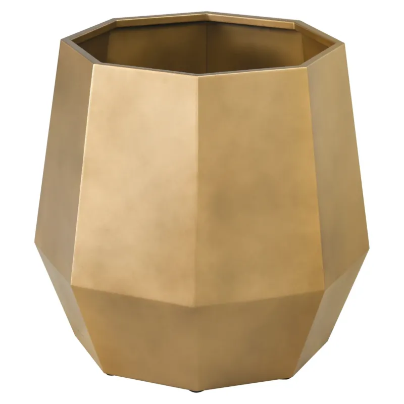 Richmond Interiors Metall-Pflanzgefäß Axis Gold | H 55 cm