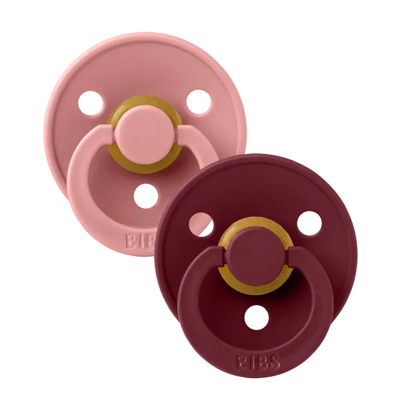 Colour 2 Pack - Dusty Pink/Elderberry - BIBS