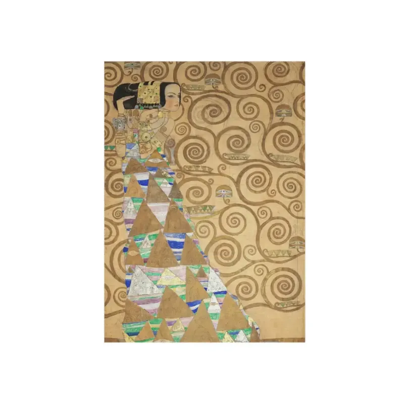 Expectation by Gustav Klimt Floor Mat