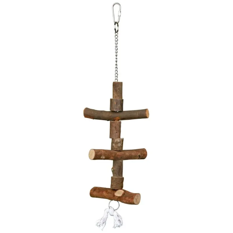 Holzspielzeug für Nymphensittiche und Papageien – 40 cm
