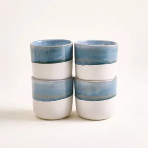 Coimbra Becher groß graublau 4er-Set