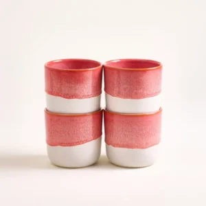 Coimbra Becher groß pink 4er-Set