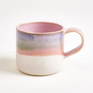 Nódoa Tasse groß dipped rosa blau