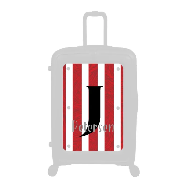 Modify - Personalised Panel (Red Stripe Shirt - Letter & Name)