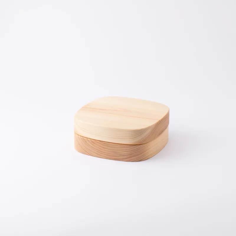 Tsunoda Seibee Kishu Cypress Square Bento Box - MUSUBI KILN - Quality Japanese Tableware and Gift